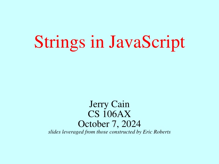 strings in javascript