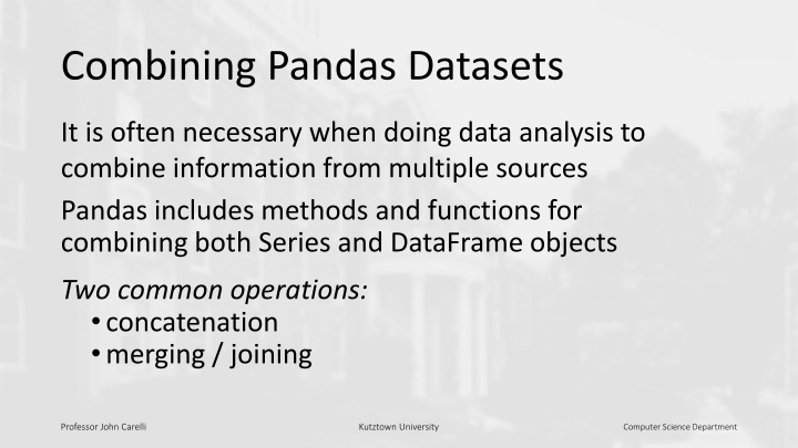 combining pandas datasets