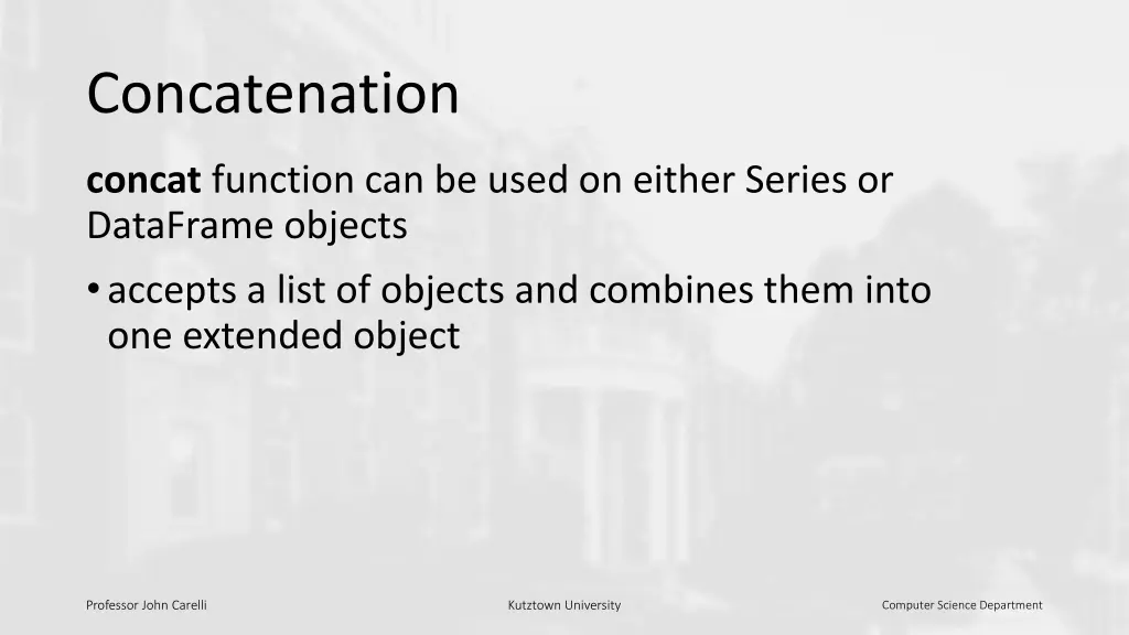 concatenation