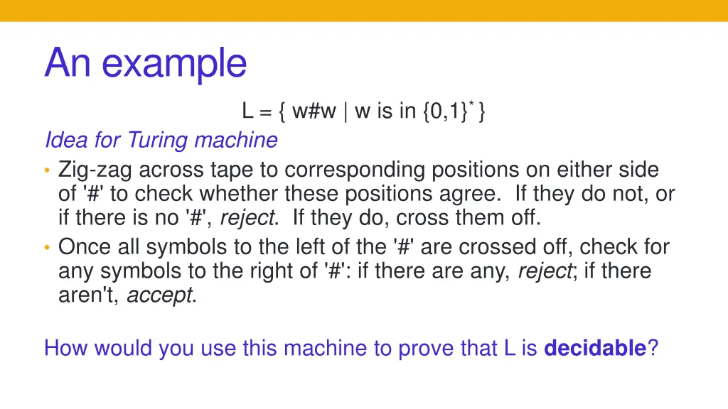 an example