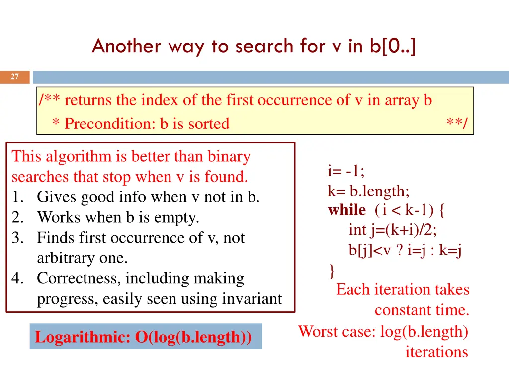 another way to search for v in b 0 2