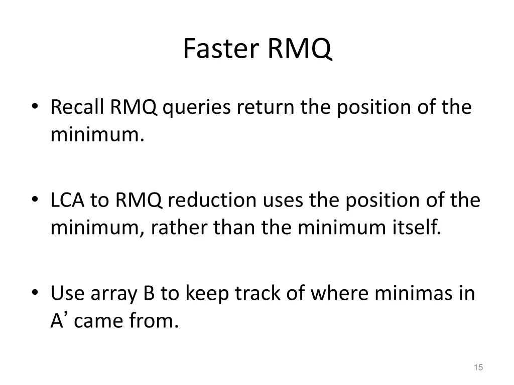 faster rmq 2