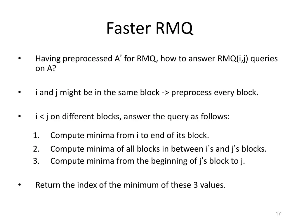faster rmq 4