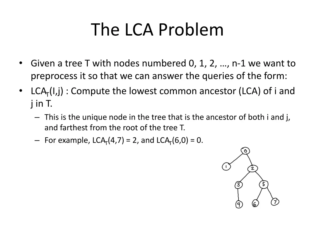 the lca problem
