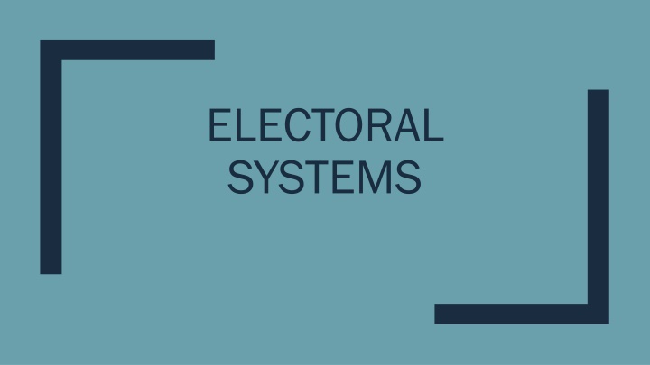 electoral systems