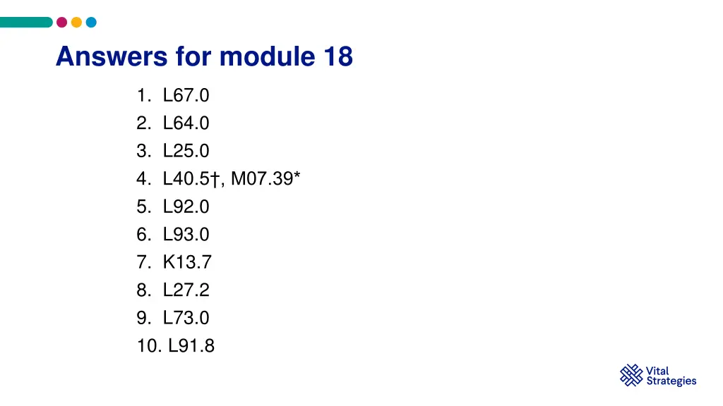 answers for module 18 1