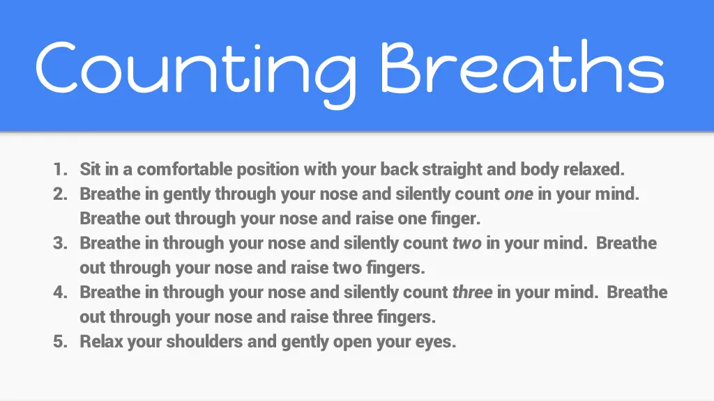 counting breaths