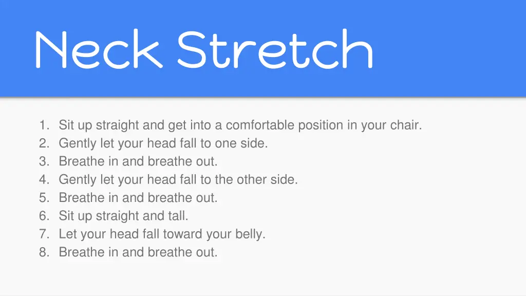 neck stretch