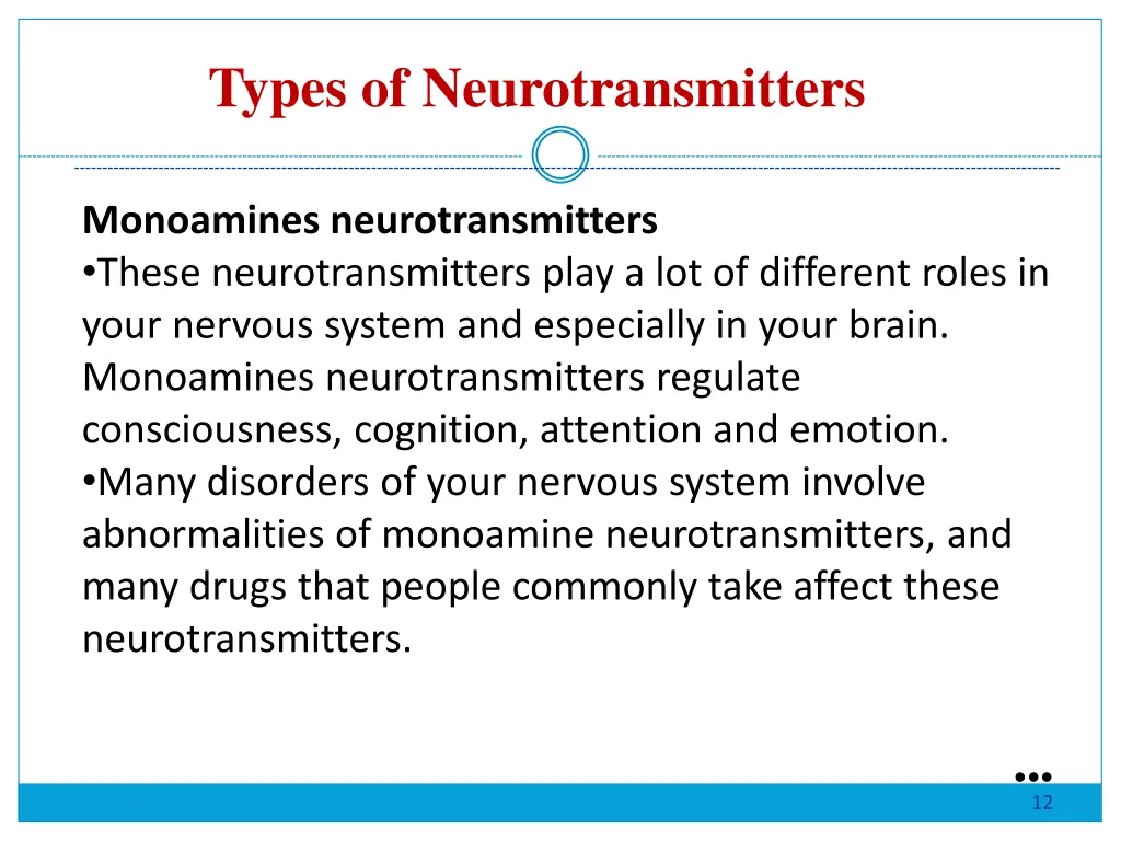 types of neurotransmitters 1