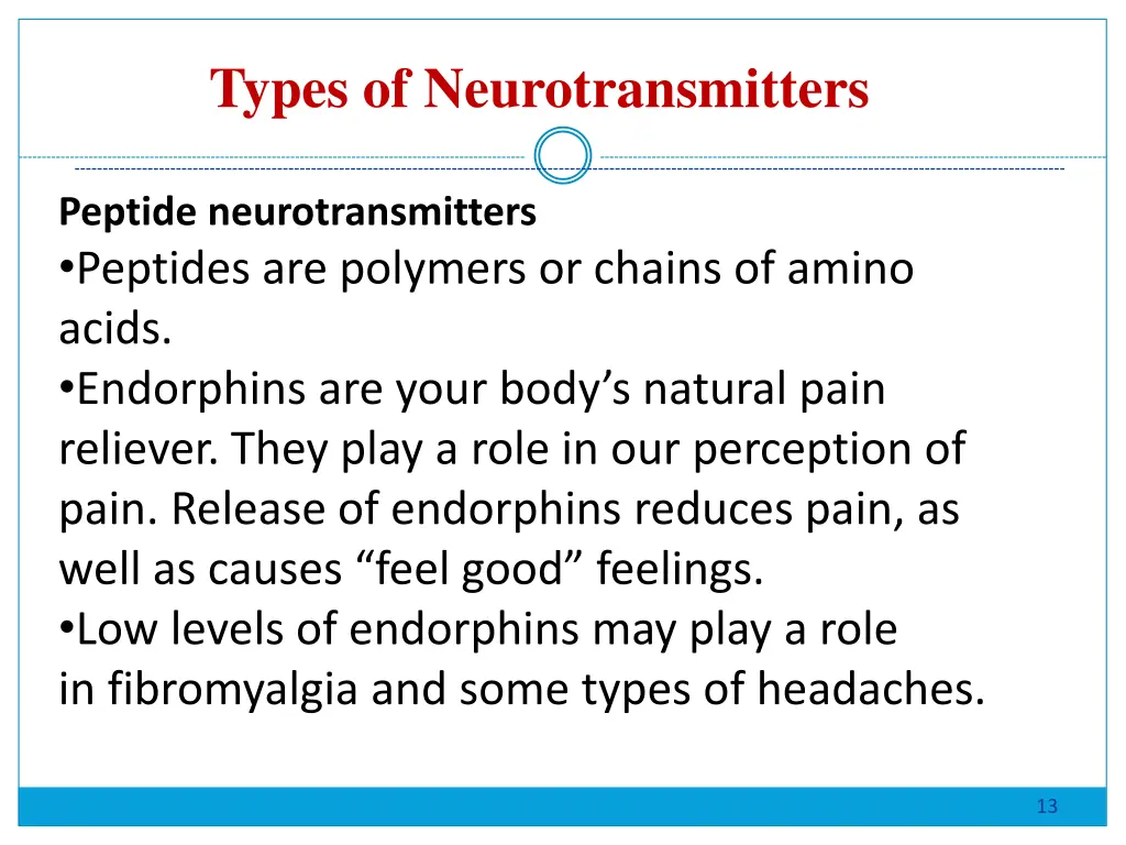 types of neurotransmitters 2