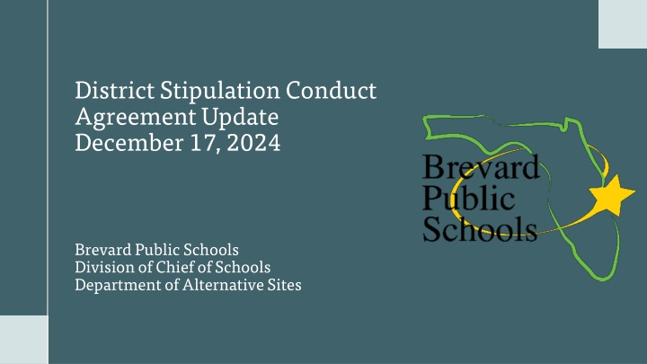 district stipulation conduct agreement update