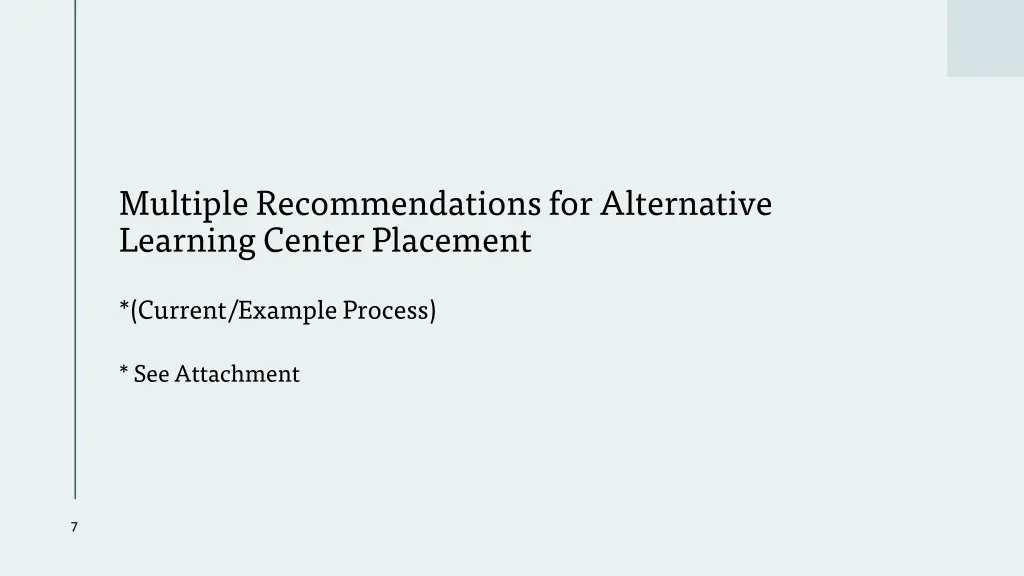multiple recommendations for alternative learning