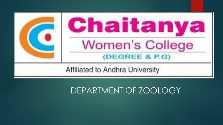 department of zoology