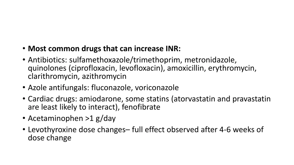most common drugs that can increase