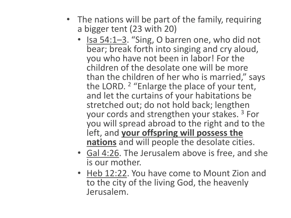 the nations will be part of the family requiring