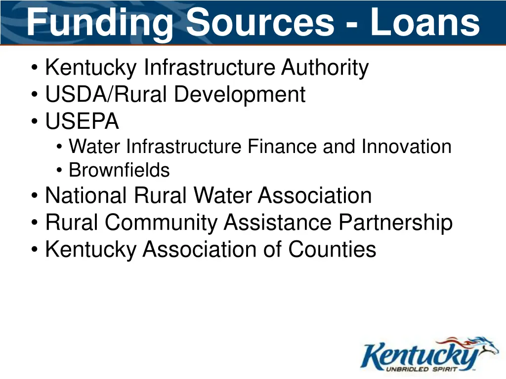funding sources loans