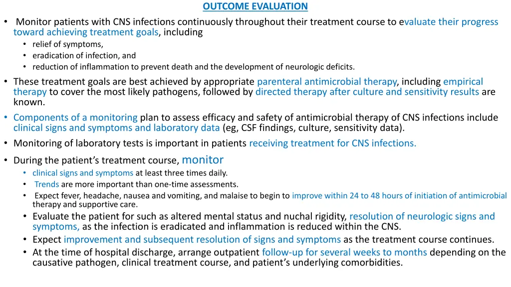 outcome evaluation
