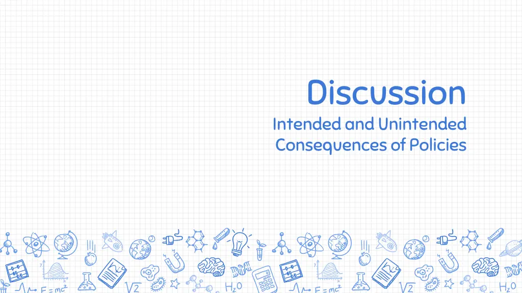 discussion intended and unintended consequences
