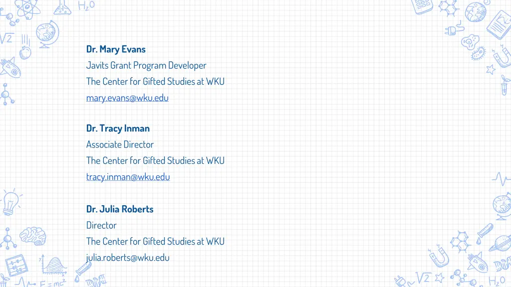 dr mary evans javits grant program developer