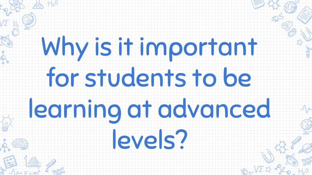 why is it important for students to be learning