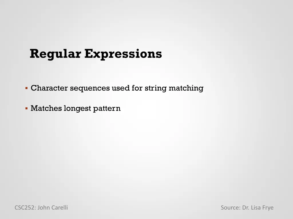 regular expressions