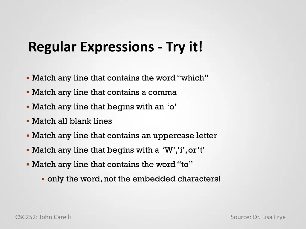 regular expressions try it