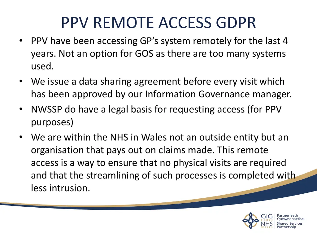 ppv remote access gdpr ppv have been accessing