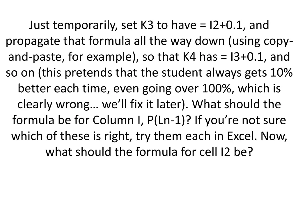 just temporarily set k3 to have