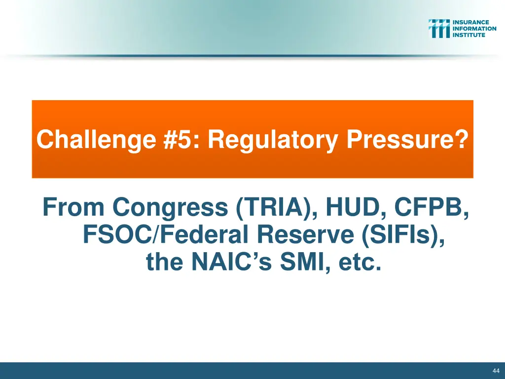 challenge 5 regulatory pressure