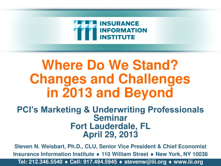 where do we stand changes and challenges in 2013