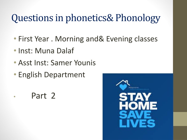 questions in phonetics phonology