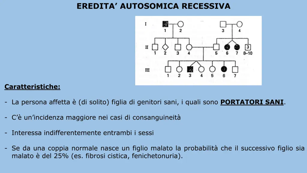 eredita autosomica recessiva