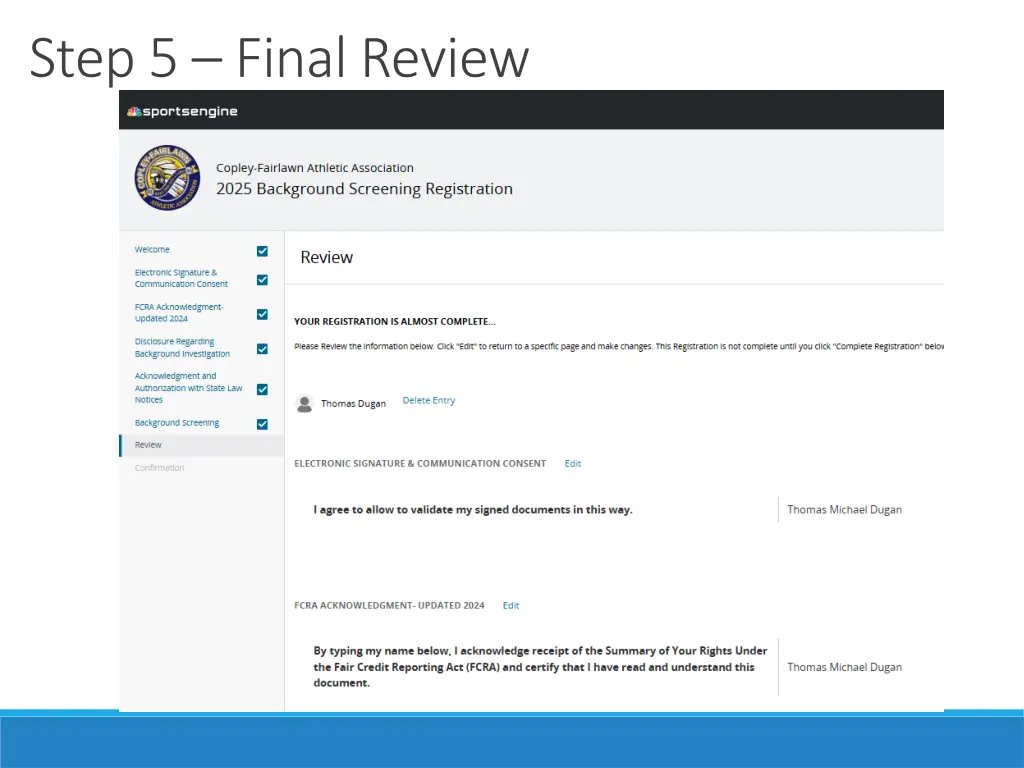 step 5 final review