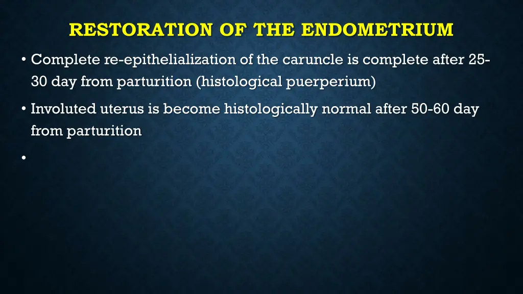 restoration of the endometrium 2