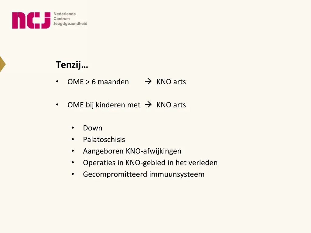 tenzij