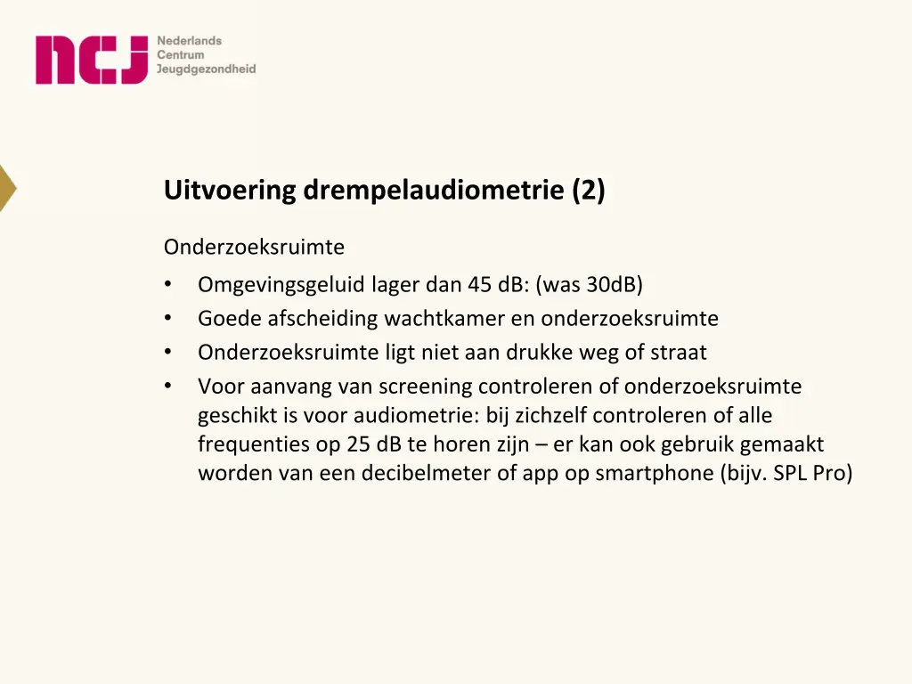 uitvoering drempelaudiometrie 2