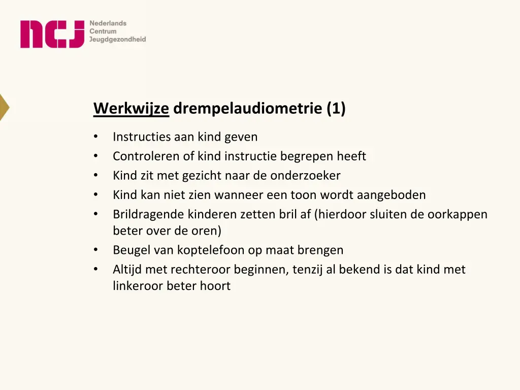 werkwijze drempelaudiometrie 1