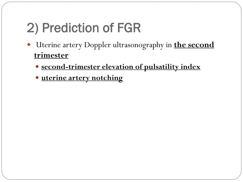 2 prediction of fgr 2 prediction of fgr