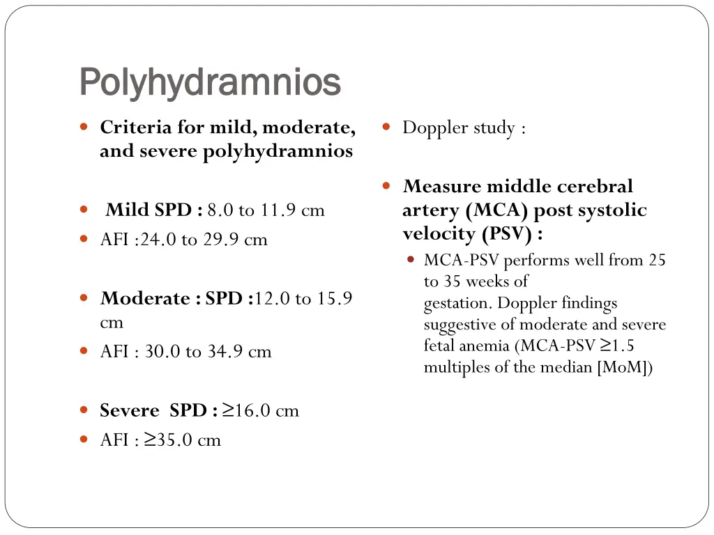 polyhydramnios polyhydramnios