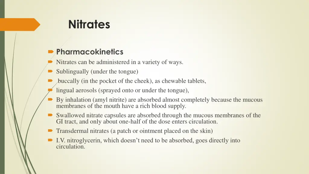 nitrates