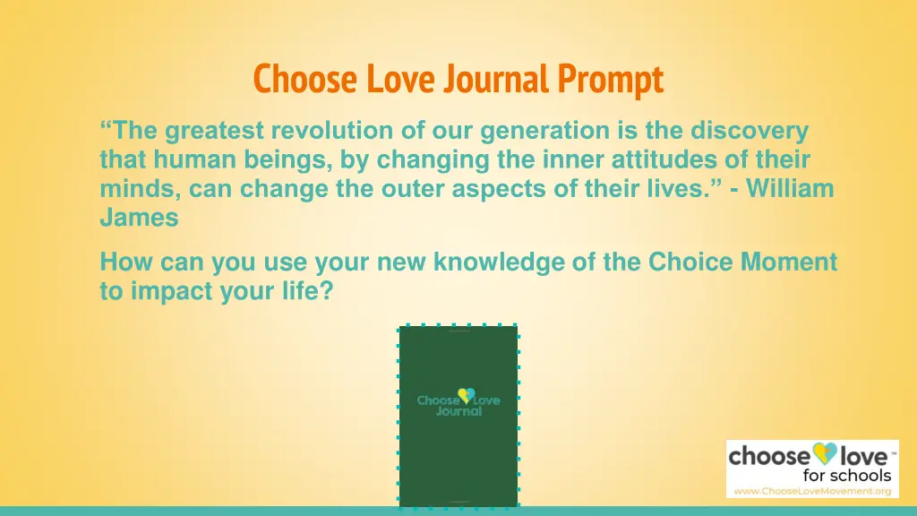 choose love journal prompt the greatest