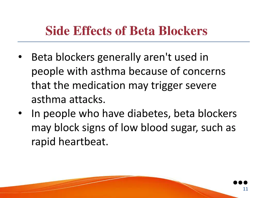 side effects of beta blockers 1