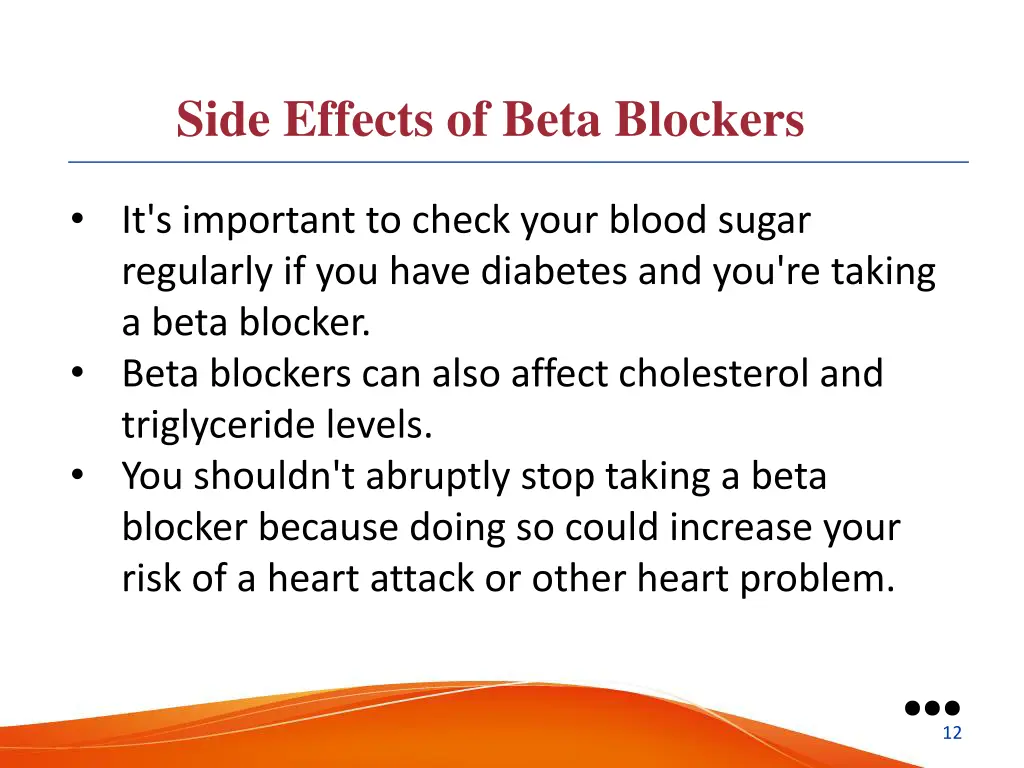 side effects of beta blockers 2