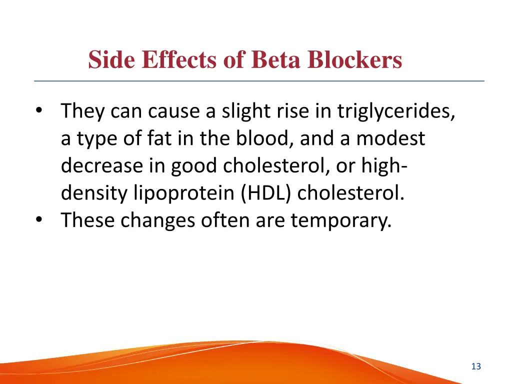 side effects of beta blockers 3