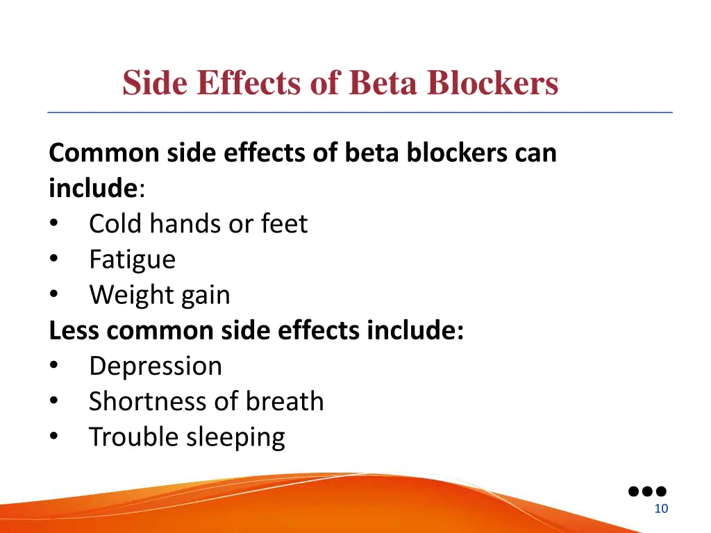 side effects of beta blockers