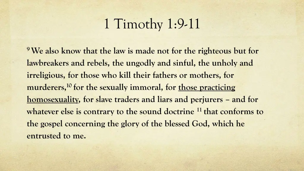 1 timothy 1 9 11