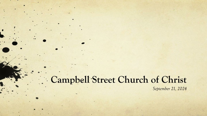 campbell street church of christ
