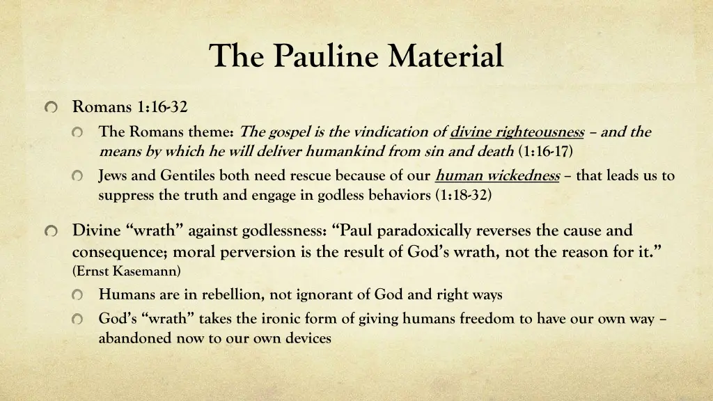 the pauline material 1