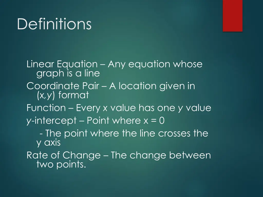 definitions
