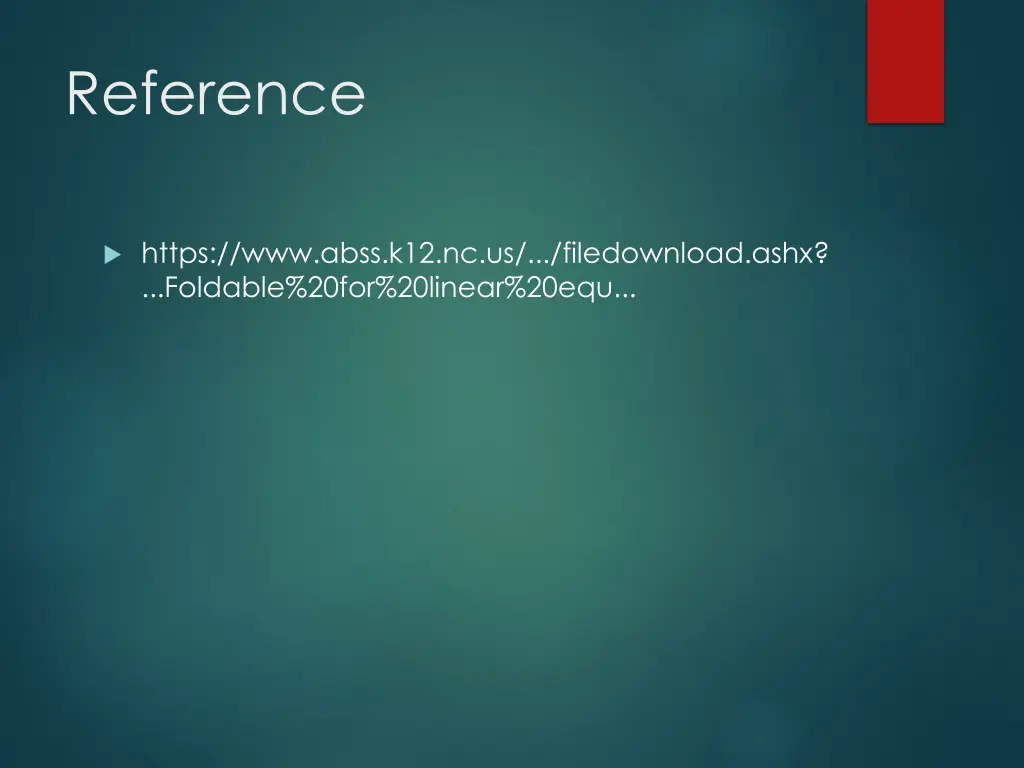reference